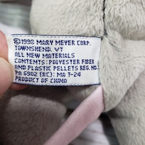 Mary Meyer Gray Mouse Beanbag Plush Stuffed Toy Yankee Candle 8 Inch 1998 Snuffy - Picture 5 of 6